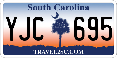 SC license plate YJC695