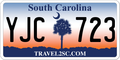 SC license plate YJC723