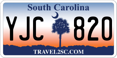 SC license plate YJC820