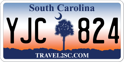 SC license plate YJC824