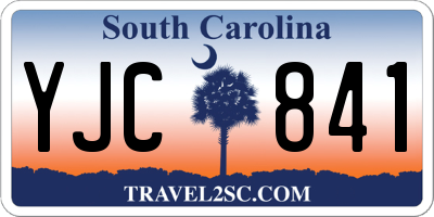 SC license plate YJC841