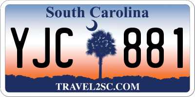 SC license plate YJC881