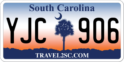 SC license plate YJC906