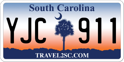 SC license plate YJC911