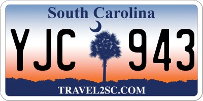 SC license plate YJC943