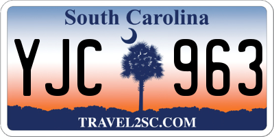 SC license plate YJC963