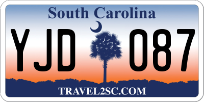 SC license plate YJD087