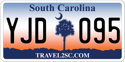 SC license plate YJD095