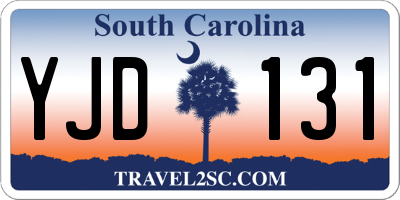 SC license plate YJD131