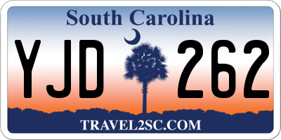 SC license plate YJD262