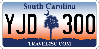 SC license plate YJD300