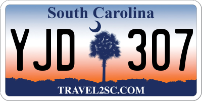 SC license plate YJD307