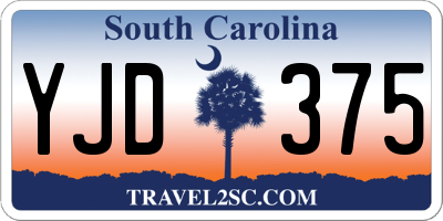 SC license plate YJD375