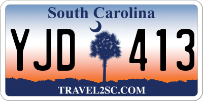 SC license plate YJD413