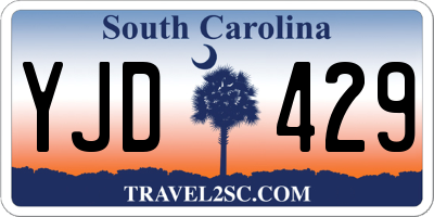 SC license plate YJD429