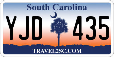 SC license plate YJD435