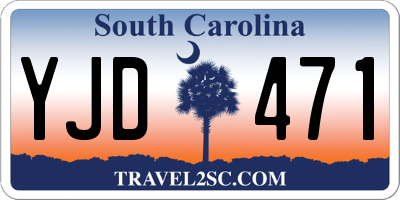 SC license plate YJD471
