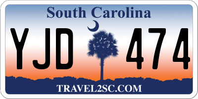 SC license plate YJD474
