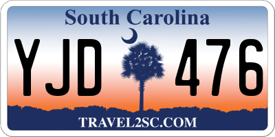 SC license plate YJD476