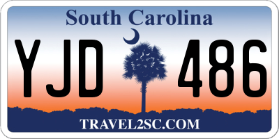 SC license plate YJD486