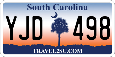 SC license plate YJD498