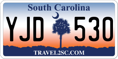 SC license plate YJD530