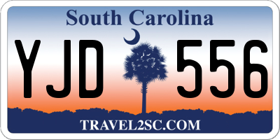 SC license plate YJD556