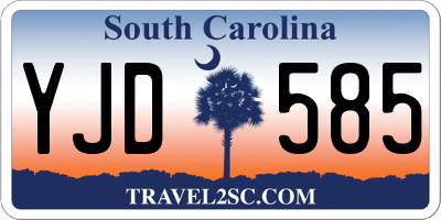 SC license plate YJD585