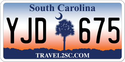 SC license plate YJD675