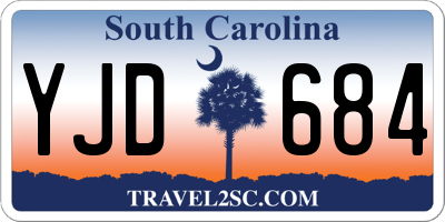 SC license plate YJD684