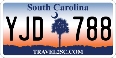 SC license plate YJD788