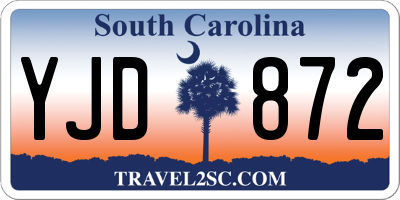 SC license plate YJD872