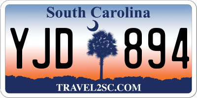 SC license plate YJD894
