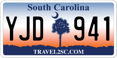 SC license plate YJD941