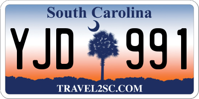 SC license plate YJD991
