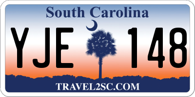 SC license plate YJE148
