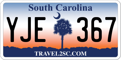 SC license plate YJE367