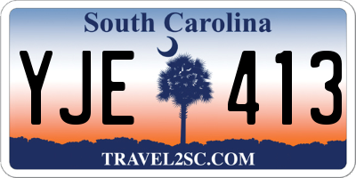 SC license plate YJE413