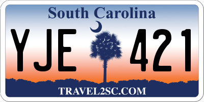 SC license plate YJE421
