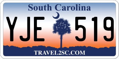 SC license plate YJE519