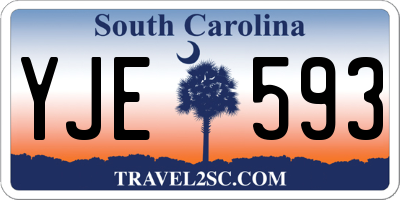 SC license plate YJE593