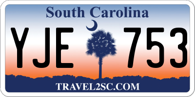 SC license plate YJE753