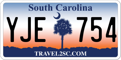 SC license plate YJE754