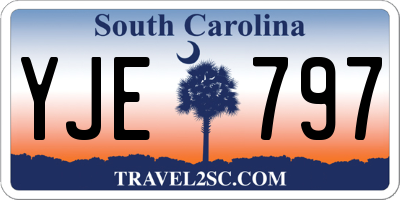 SC license plate YJE797