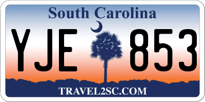 SC license plate YJE853