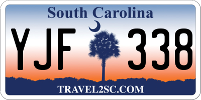 SC license plate YJF338