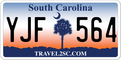 SC license plate YJF564