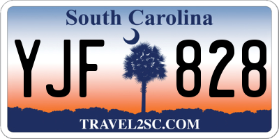 SC license plate YJF828