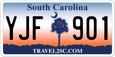 SC license plate YJF901
