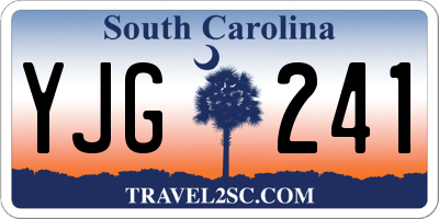 SC license plate YJG241